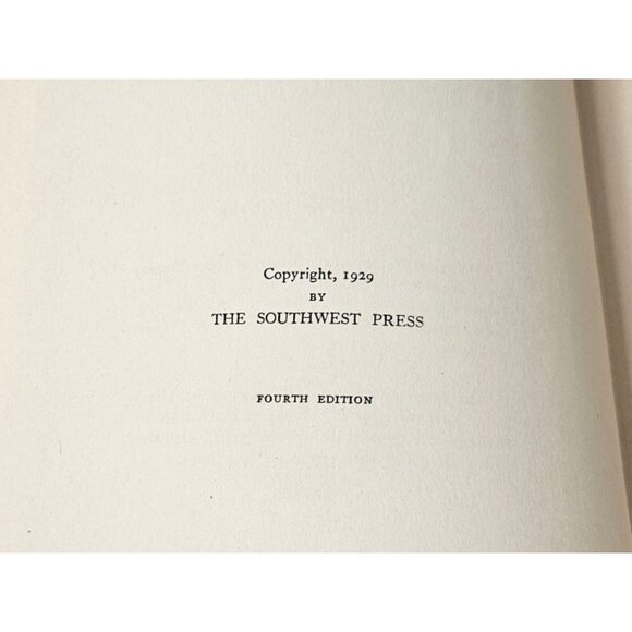 A Vaquero of the Brush Country J. Frank Dobie 1929 4th Edition Faux Snakeskin - Picture 9 of 16